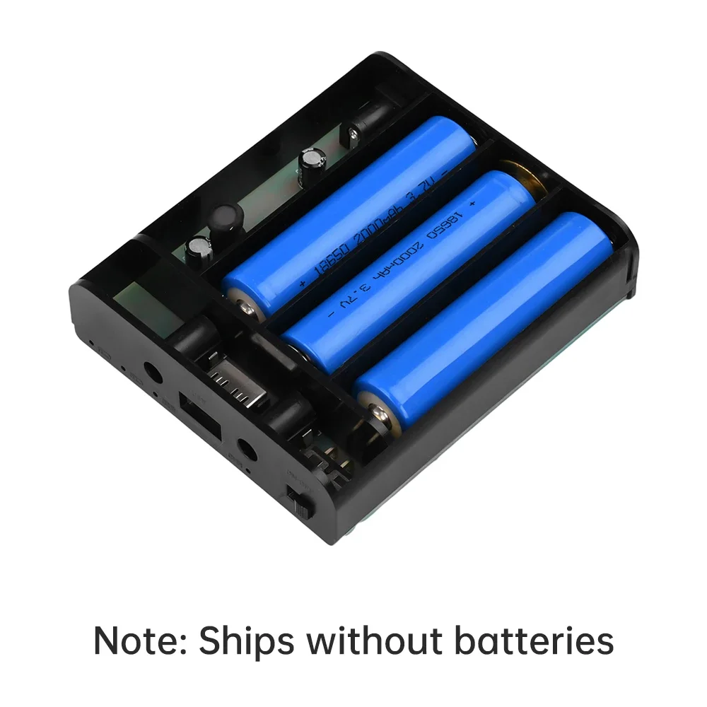 5V 9V 12V UPS Power Supply Box 3X18650 Battery Holder Welding Free DIY Kits for Uninterruptible Power Supply Box Backup
