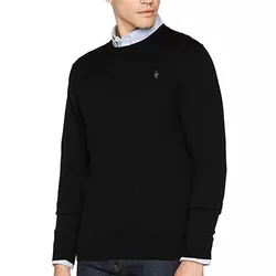 100%Cotton O-Neck Sweater Men Pullover Solid Casual Peacock Logo Fit Long Sleeve Blaine Jumper Undershirt