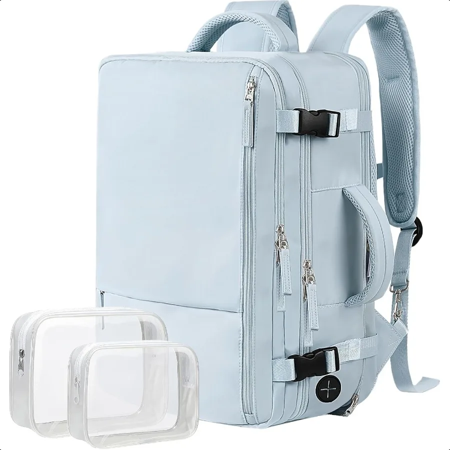

Large Travel Backpack for Women 40L Carry on Lage Backpack 17 Inch Laptop Backpack with USB Charging Port Waterproof Casual Bag