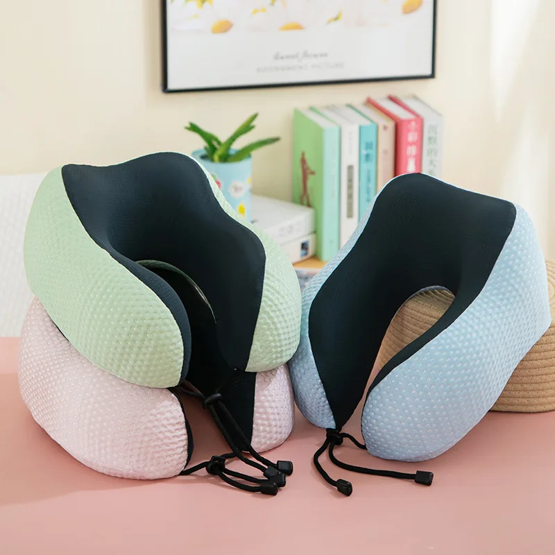 

Neck Protection U-shaped Pillow Breathable and Cool Fabric Memory Foam Travel Pillow Airplane Pillow Headrest Neck SupportPillow