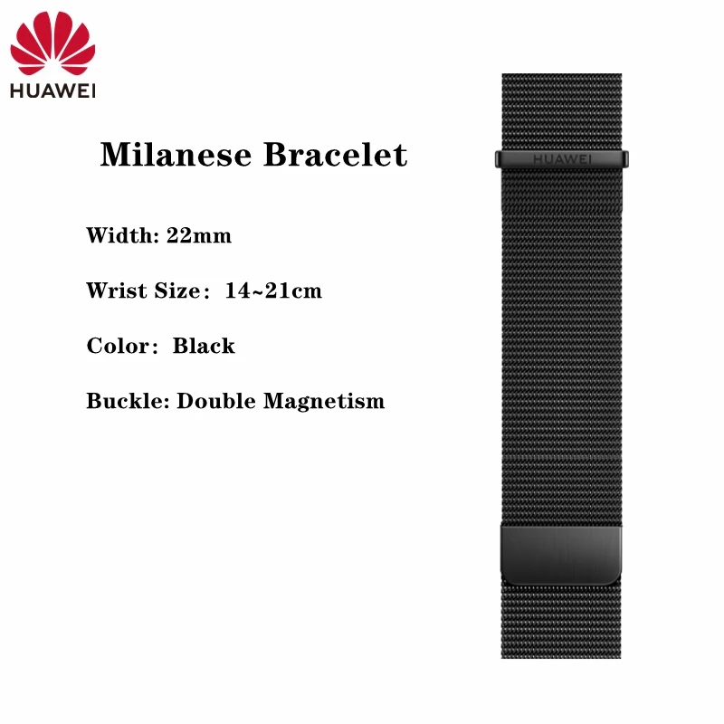 Originele Huawei GT4 46mm nylon rubberen band 22mm FKM rubberen sportband voor GT4 lederen polsband roestvrij Seel armband
