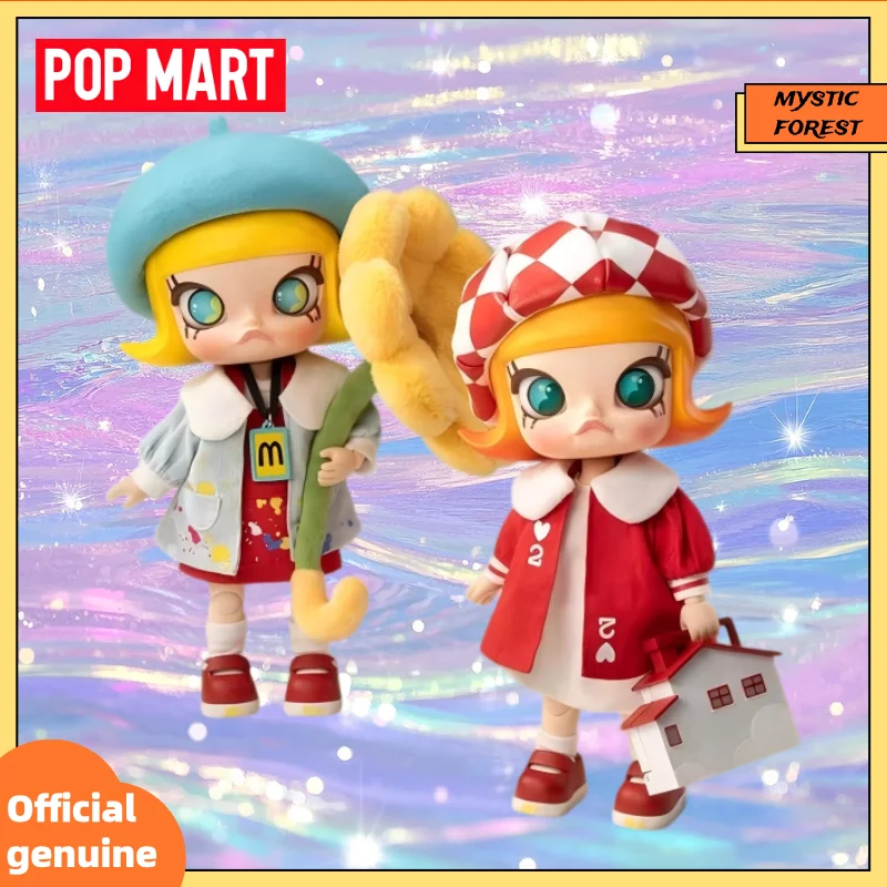 

POP MART IN STOCK MOLLY 20th Anniversary 1/8 Action Figure Series Trendy Blind Box Toys Lovely Collection Model Gift