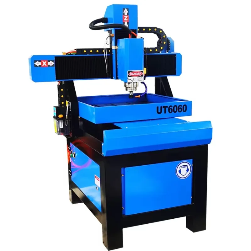 ATC Aluminum CNC Mini 6060 Router Machine Syntec Control Leadshine Motor 2.2kW Water Cooling For Metal/MDF/Plastic