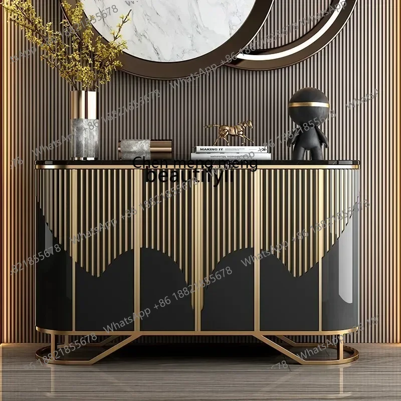 

cqyItalian light luxury porch cabinet simple entry door locker living room partition wall decorative cabinet