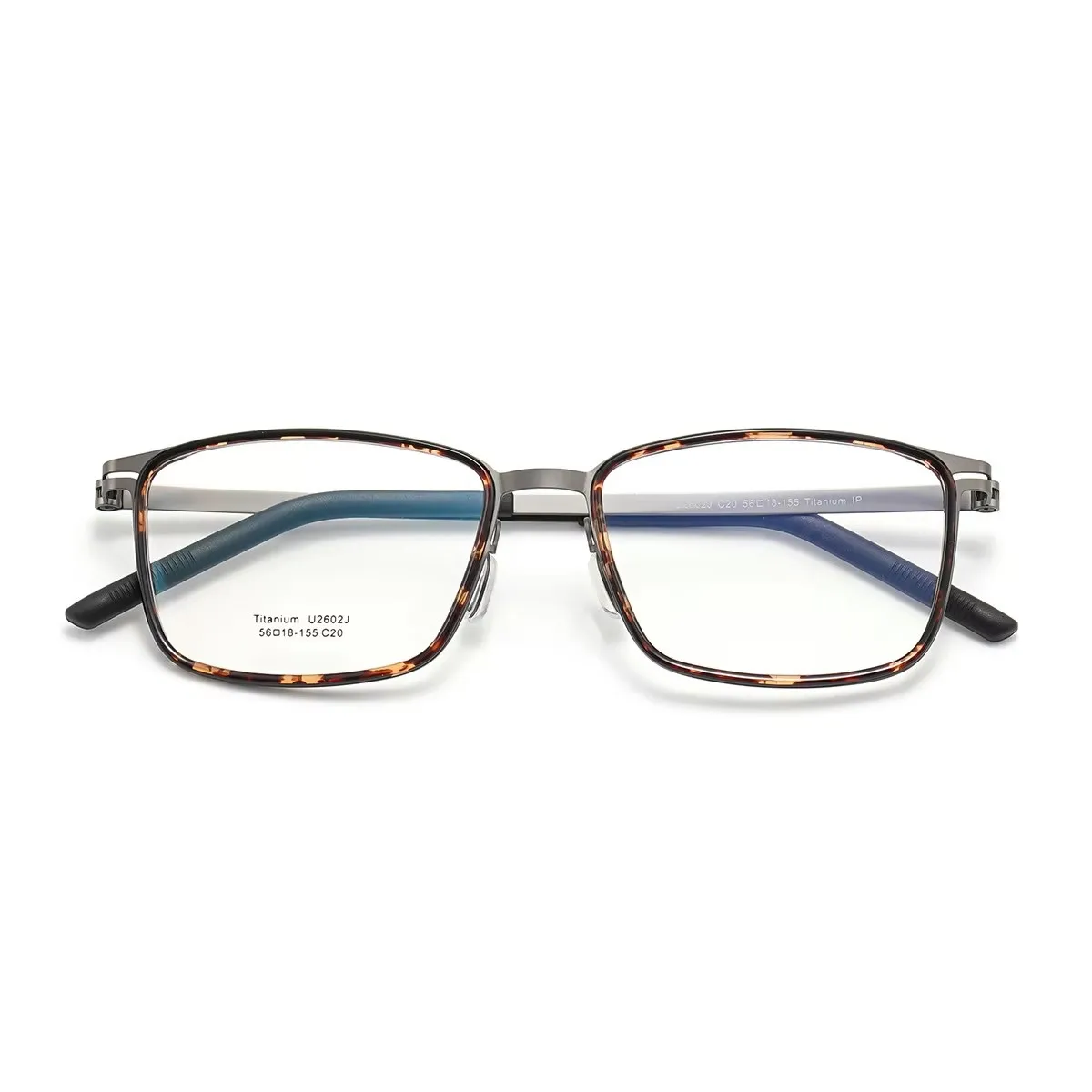 

Fashion Comfortable Eyeglasses Retro Ultra Light Titanium Eyewear Square Optical Prescription Screwless Glasses Frame for Men