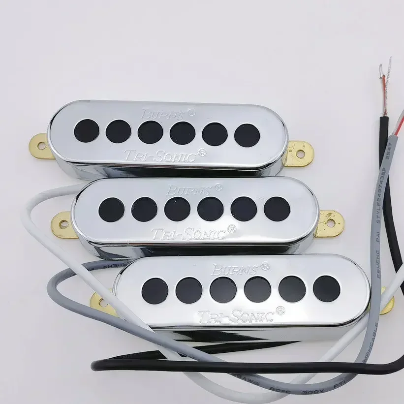 Burns Guitar Pickups SSS Single coil Pickups Chrome 1Set