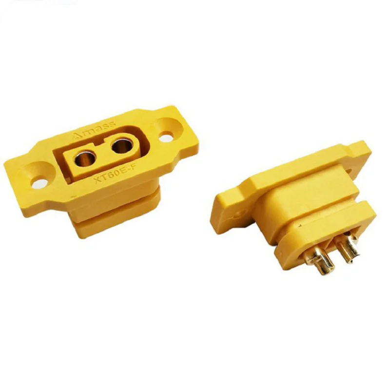 5pc XT60E-F Female Plug Large Current Gold/Brass Ni Plated Connector Power Battery Connecting Adapter for RC Model