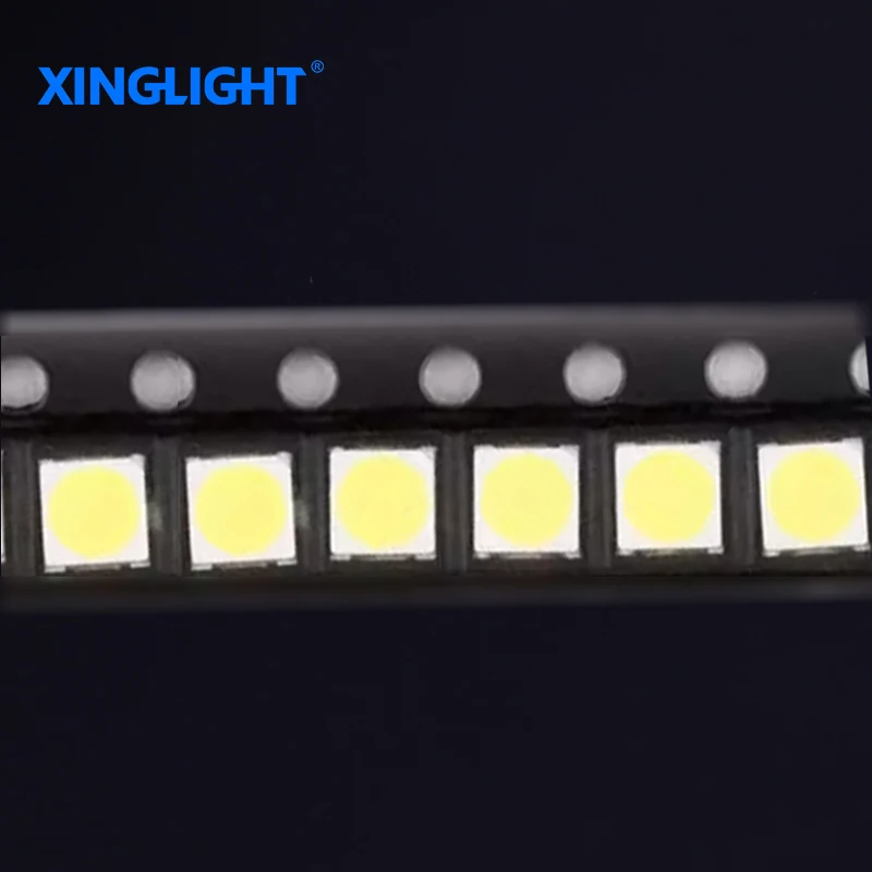 

XINGLIGHT 100 шт. 3030 SMD светодиодные бусины белые теплые белые 1 Вт 3 В 6000 К-7000 К высокая яркость белый