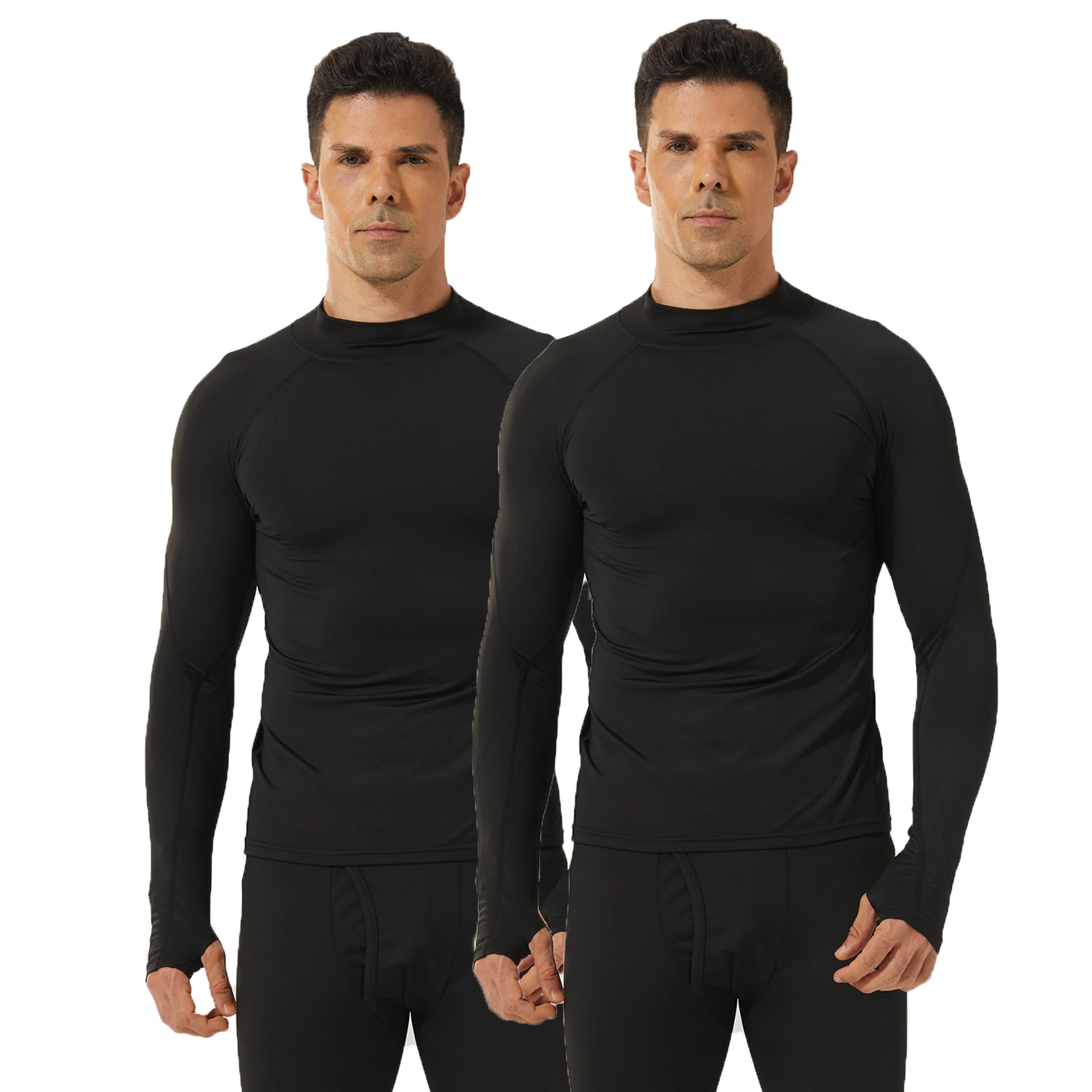 2 Pack Thermal Shirts for Men Long Sleeve