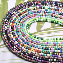 4mm DIY Jewelry Findings Polymer Clay Beads New Mix Color Loose Spacer Beads For Jewelry Making DIY Design Bracelet Boho