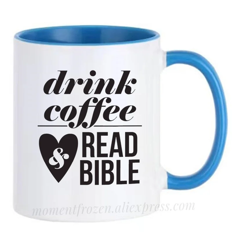 

Christian Tableware for Drinking Coffee, Bible Cups, Jesus Mugs, Home Decal, God Lord Godfather, Godmother, Godparents Gifts