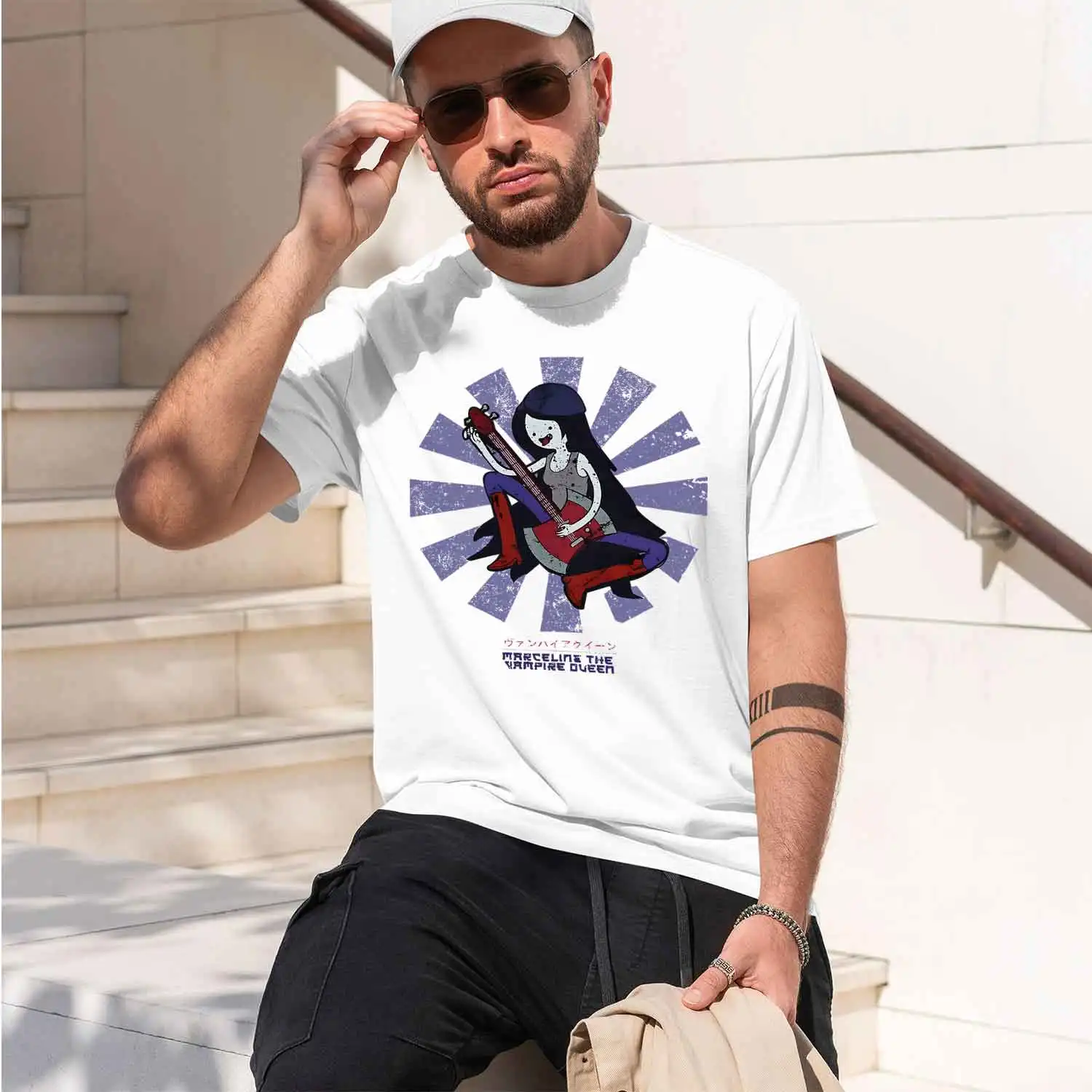 Vampire Marceline 2026 New Model Men’s Short-sleeve crewneck T-Shirt Classic Casual Multiple Colors and Sizes for Daily Wear All