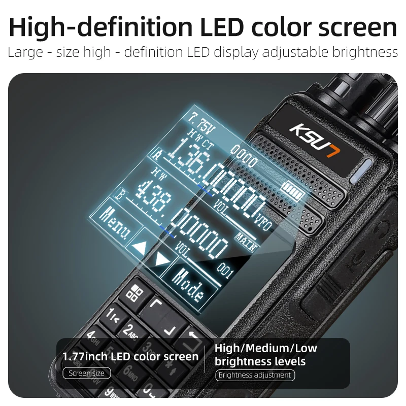 UV128D جهاز اتصال داخلي احترافي طويل المدى مفتاح واحد فك جميع الموجات جهاز اتصال لاسلكي آمن نظام اتصالات مجموعة الشبكة #3