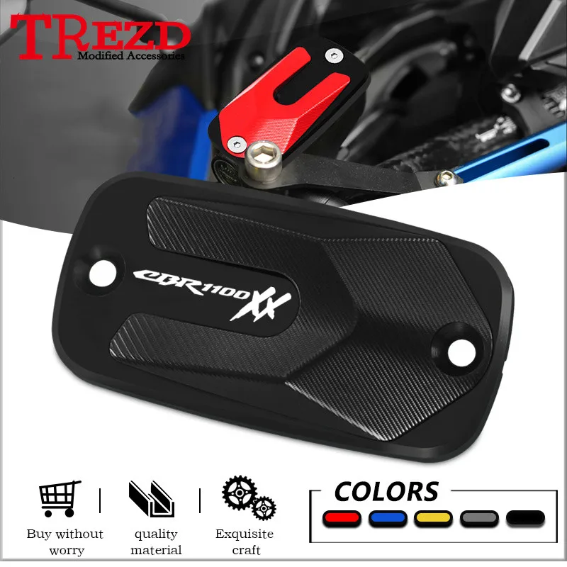 

Hot Sales cbr1100xx Motorcycle Front CNC Brake Reservoir Fluid Tank Covers Oil Cup Caps For Honda CBR1100XX CBR 1100XX 1999-2006