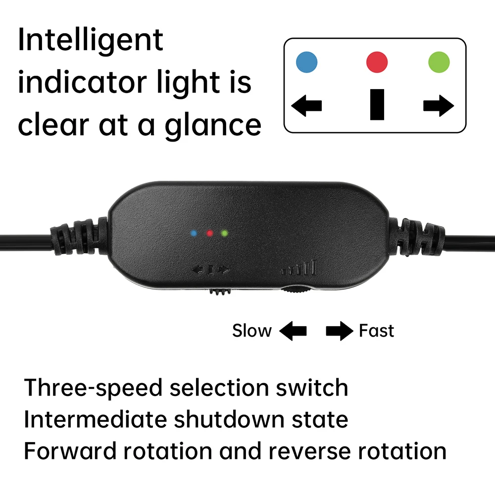 DC-DC 5V12V USB PWM  Step-Down-Up Speed Controller Switch Cable Adjust Speed Wires For Fan Manicure Tool Accessories