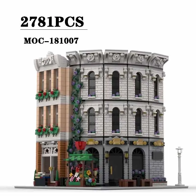 Building Block MOC-181007 Modular Construction Bank Assembly Model 2781PCS Boys Puzzle Education Birthday Christmas Toy Gift