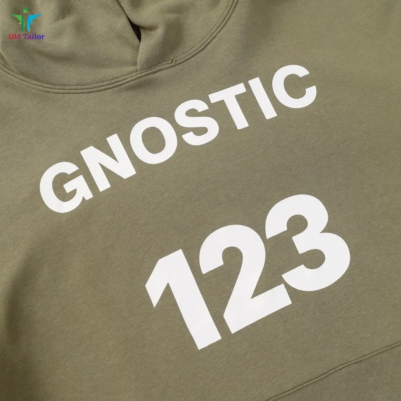 SS25 شارع الأخضر RRR 123 شعار مطبوع هوديي الشتاء الخريف أزياء القطن الرجال المرأة السترة #5