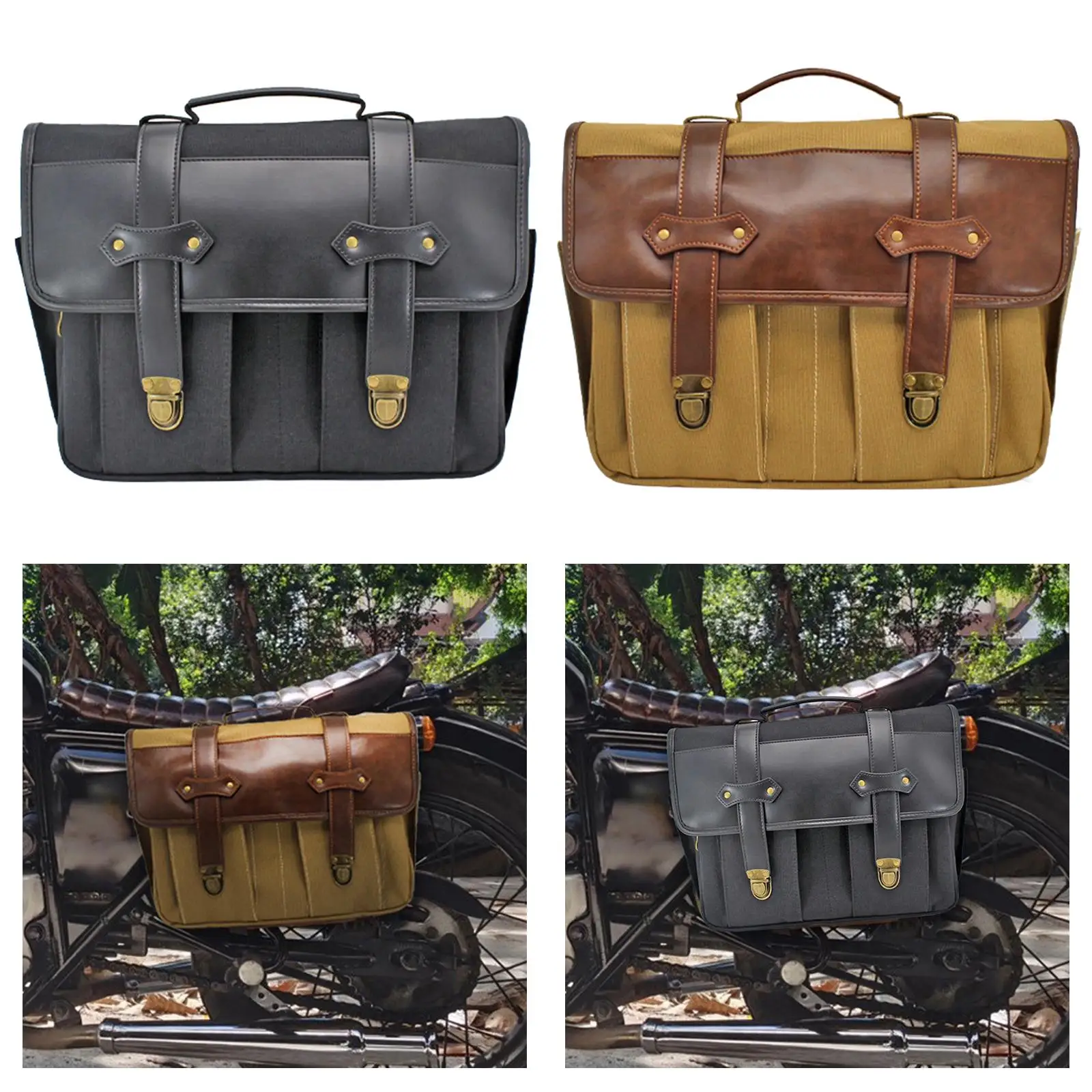 

Motorcycle Saddle Bag Waterproof and cup Holder Multifunction Organizer swing upper arm Bag for Riding Both