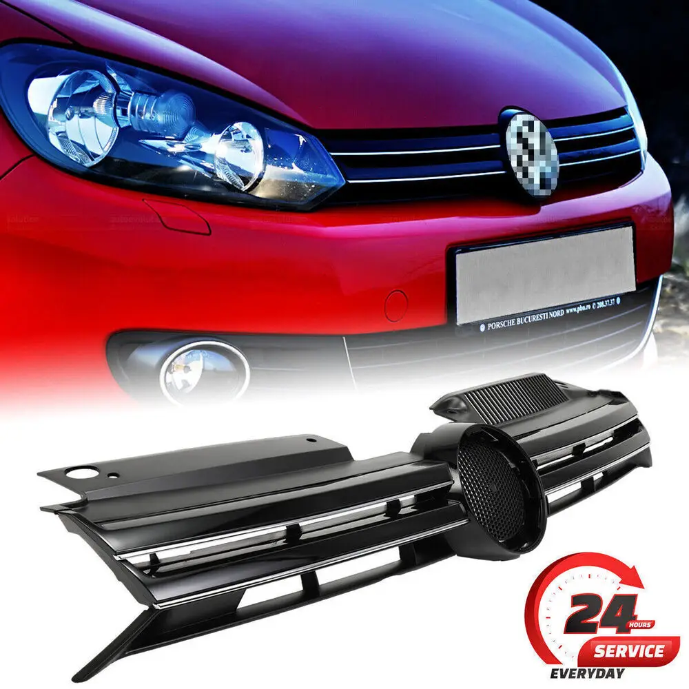 For VW Golf Mk6 2009-2013 Front Upper Grille Main Standard Models R-Line Look !