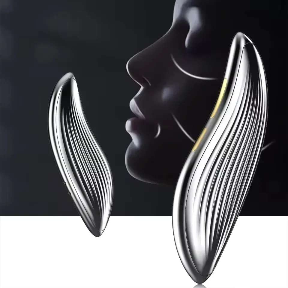 전문 EMS 미세전류 V 페이스 넥 리프팅 전기 괄사 홈 뷰티 장비 마사지기 리프팅 기구 얼굴 도구