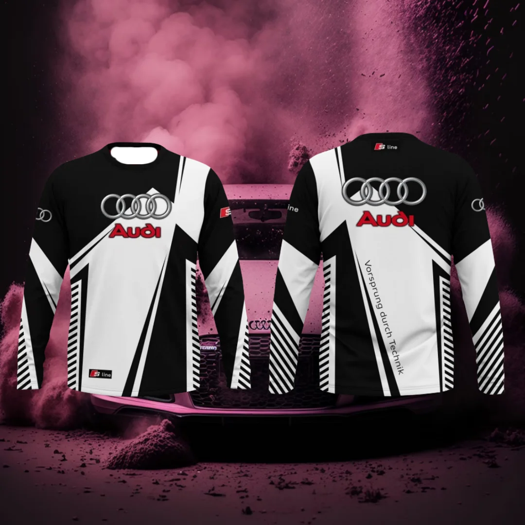 

Audi Authorization Motorsport Quattro Racing Long Sleeve Tops Men Women Clothes Breathable Quick-drying Sweat-absorbing T-Shirt