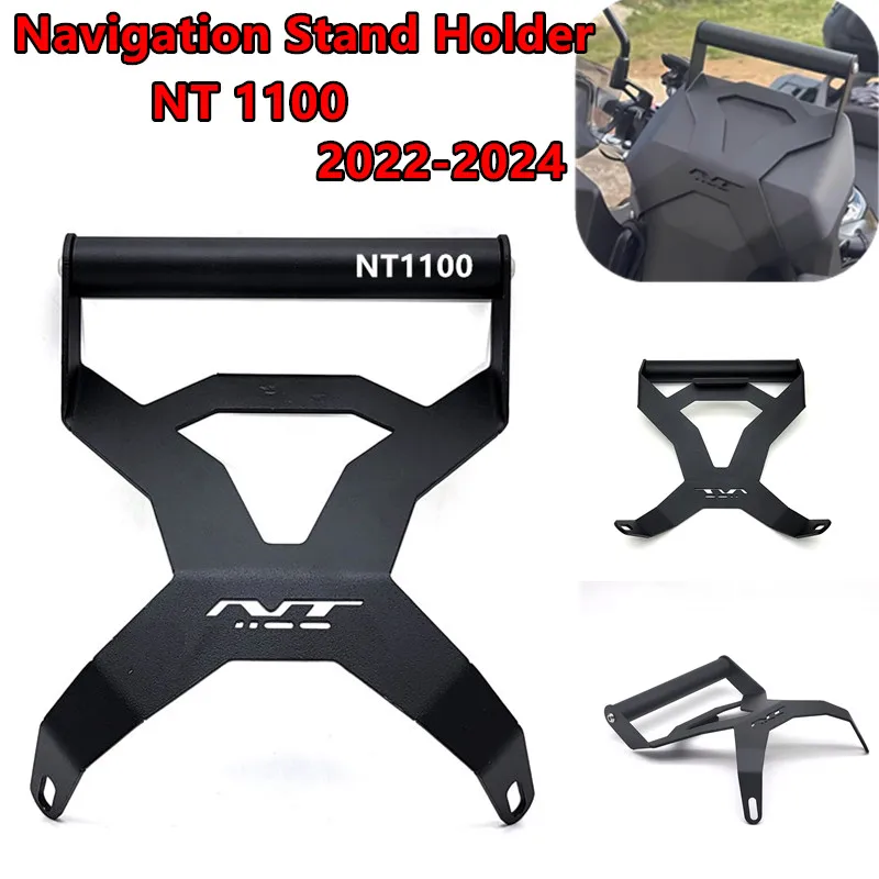 

Для Honda NT1100 2022-2024 аксессуары для мотоциклов GPS-навигационный кронштейн, держатель для мобильного телефона, подставка 22 мм, подходит для NT1100 2024 2023 22