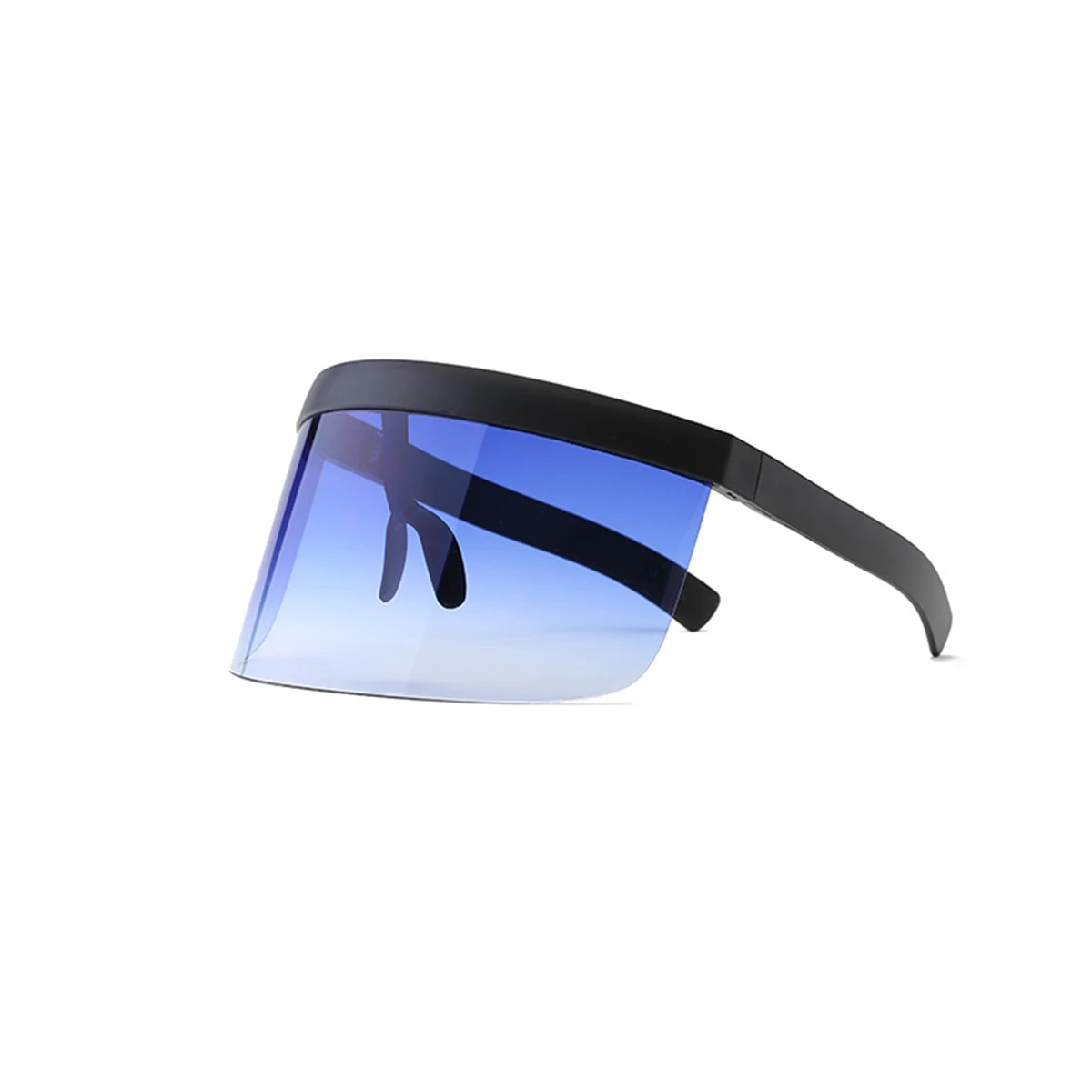 

New Super Large Uv Protection Sunglasses Unisex Windproof Eyewear Lightweight Clear Anti-Peep Sunglasses Blue