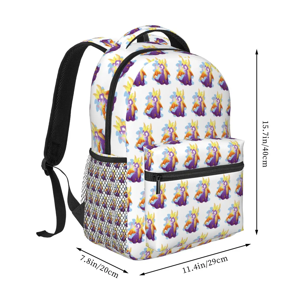 Ice Spyro Student Backpack School Bag Hiking Travel Daypack for Men Women Fashion Bookbag Shoulder Bags