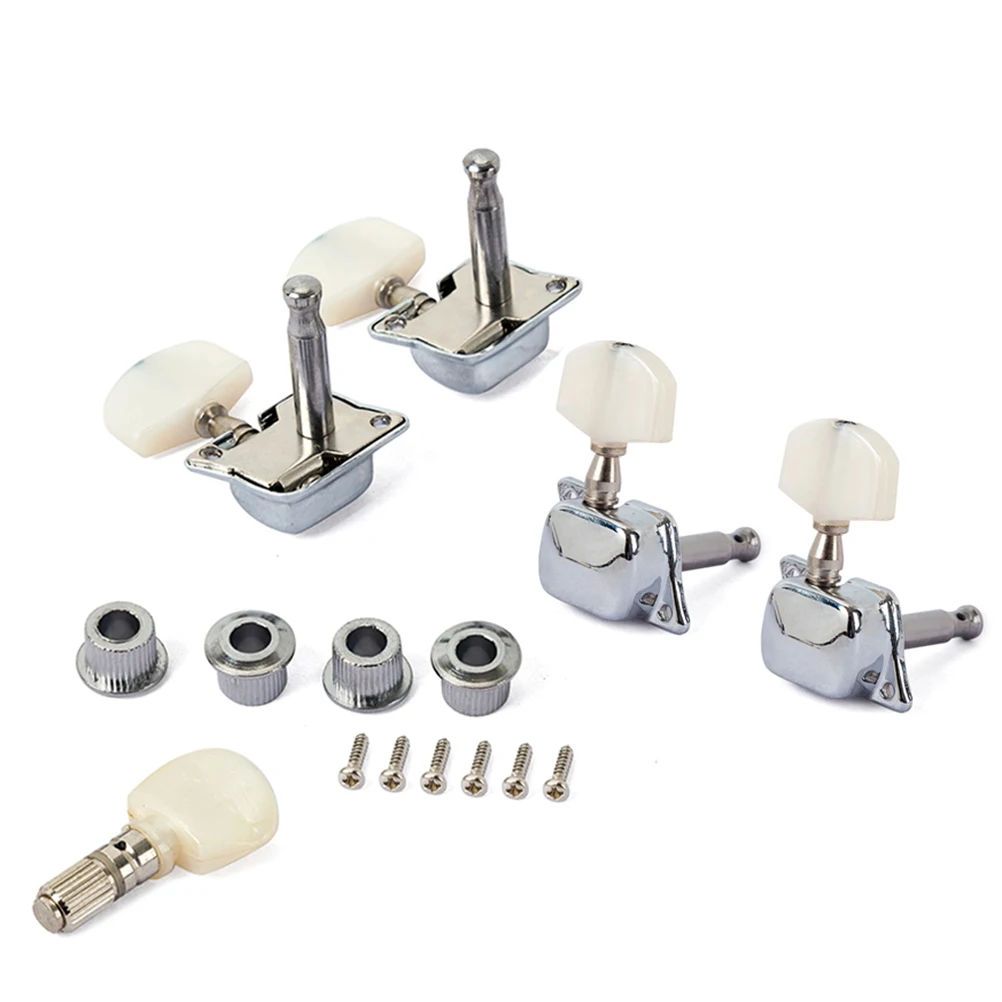 

5 pcs Banjo Tuner Peg Machine Head Key Semi Closed Quasi Guitar Parts Accessories Strong Metal Fix Strings