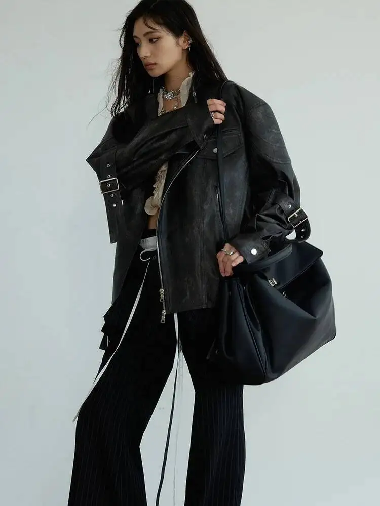 Waist Balck Striped High Bandage Shaped Long Wide Leg Pants New Trousers Women Fashion Spring Autumn 2026 1DH73WA