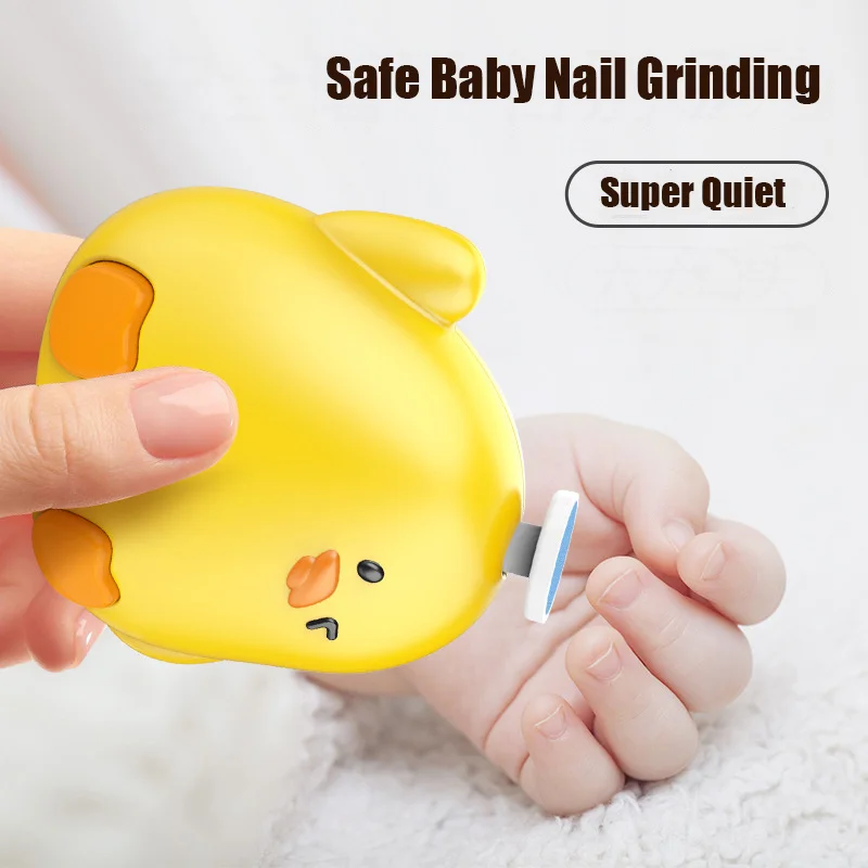 

Электрический детский триммер для ногтей, безопасные детские кусачки для ногтей с 6 шлифовальными головками, тихий детский набор для полировки ногтей для гигиенического ухода