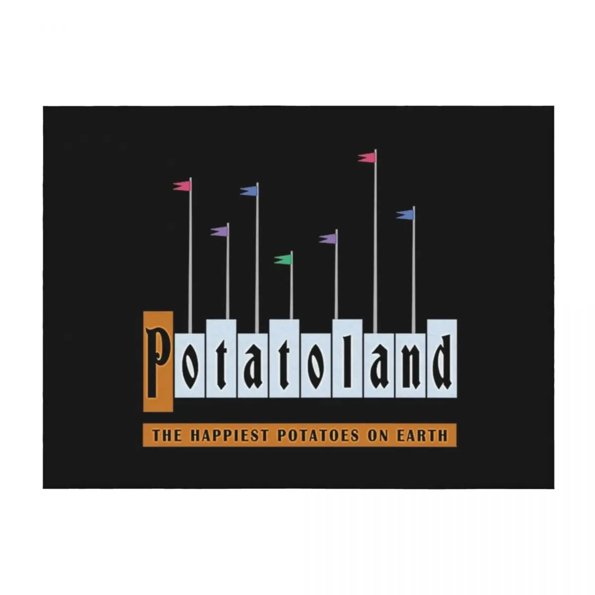 

Potatoland T-Shirt Throw Blanket Bed Sleeping Bag Soft Big Thermal Blankets