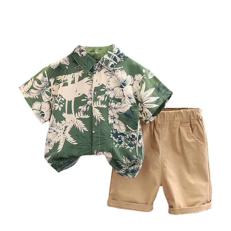

New Summer Fashion Baby Clothes Suit Boys Shirt Shorts 2Pcs/Sets Children Outfits Toddler Casual Sports Costume Kids Tracksuits