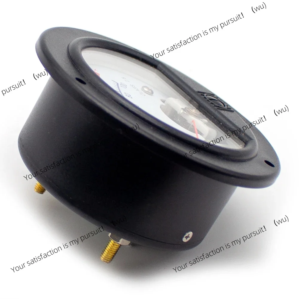 Retro Round Black Meter Head (SD-65) – Analog VU/Voltmeter with Yellow Backlight