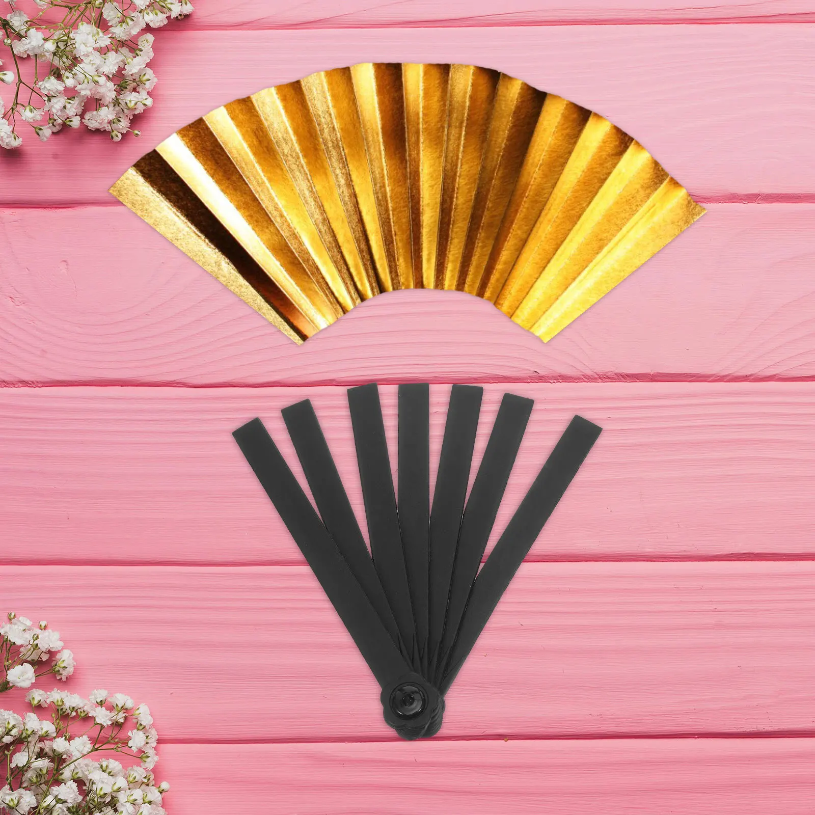 

10Pcs Foldable Fan Ribs Plastic Handheld Fan Frame Parts Easy Assembly Portable Design for Events Crafting Hand Held Fans Frame