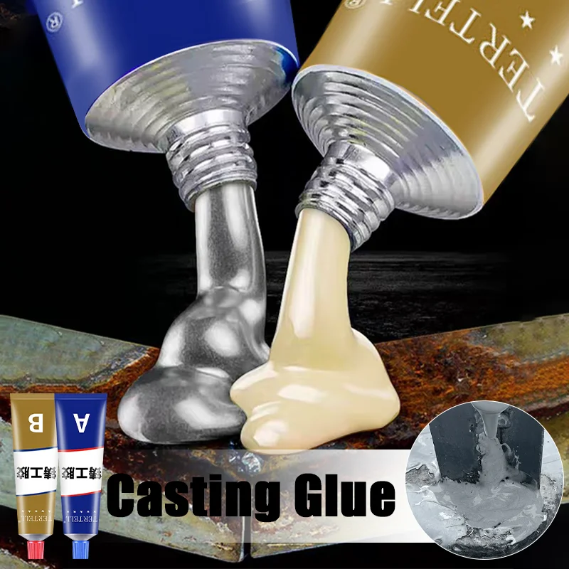 Strong Casting AB Glue High Temperature Heat Resistant Glue Cold Welding Glue Magic Plastic Repair Casting Adhesive Sealant