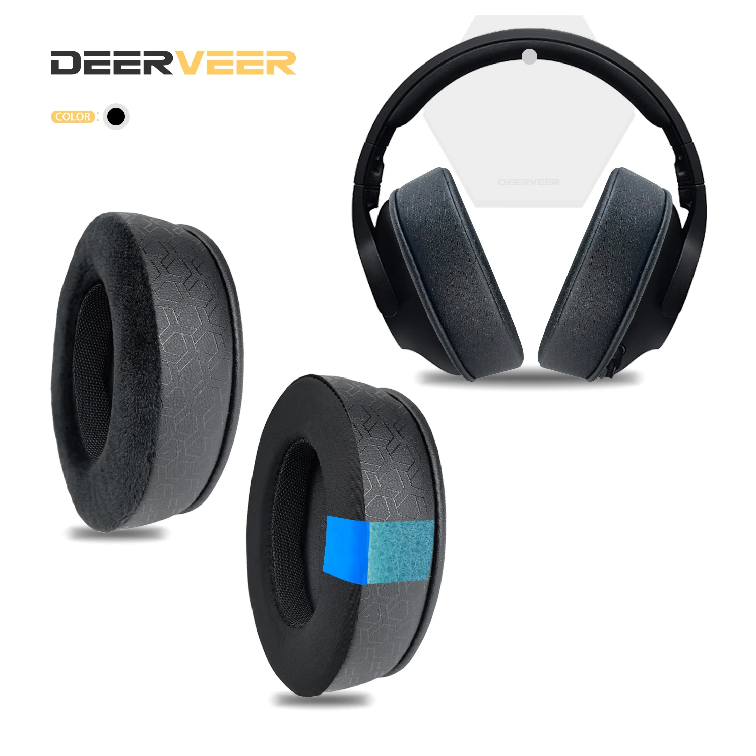 DEERVEER Replacement Earpad For Logitech G Pro X Headphones Thicken Memory Foam Cushions Earcups Earmuffs