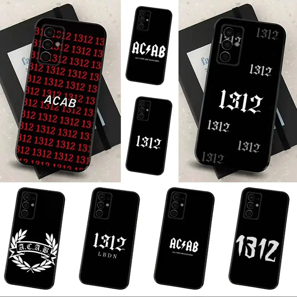 

ACAB Icon 1312 Phone Case For Samsung Galaxy A13,A21s,A22,A31,A32,A52,A53,A71,A80,Soft Black Shell