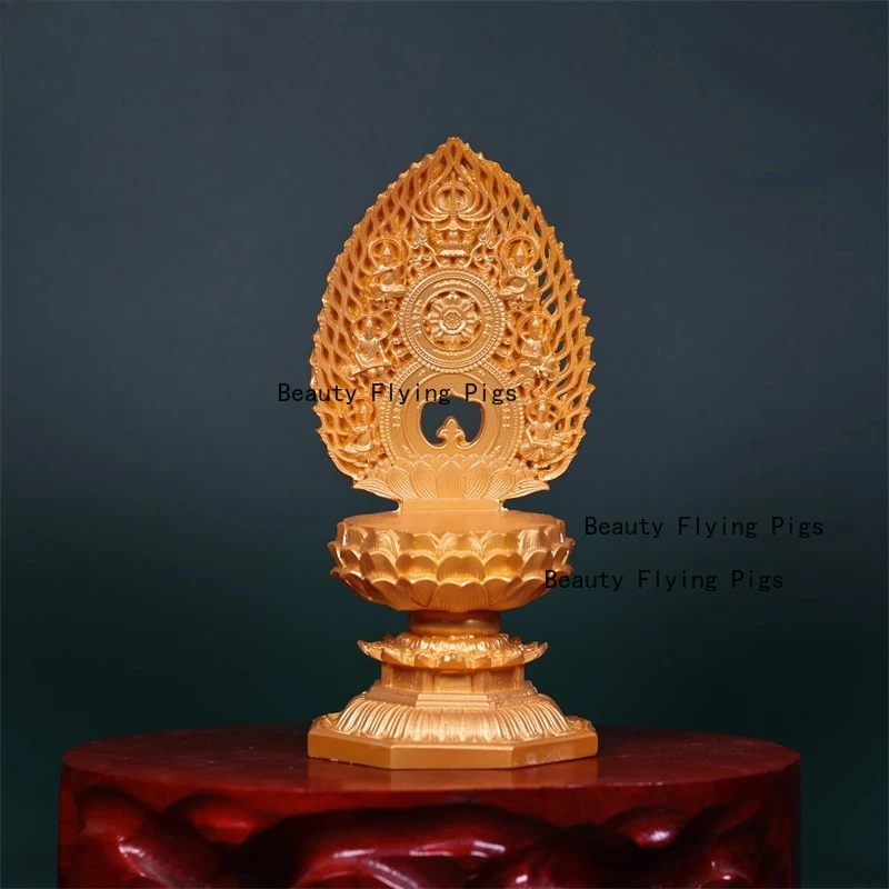 1pc Ivory Fruit Powder Buddha Statue Lotus Base Guanyin Bodhisattva Base Vase Base Home Decoration Ivory Fruit Handicrafts