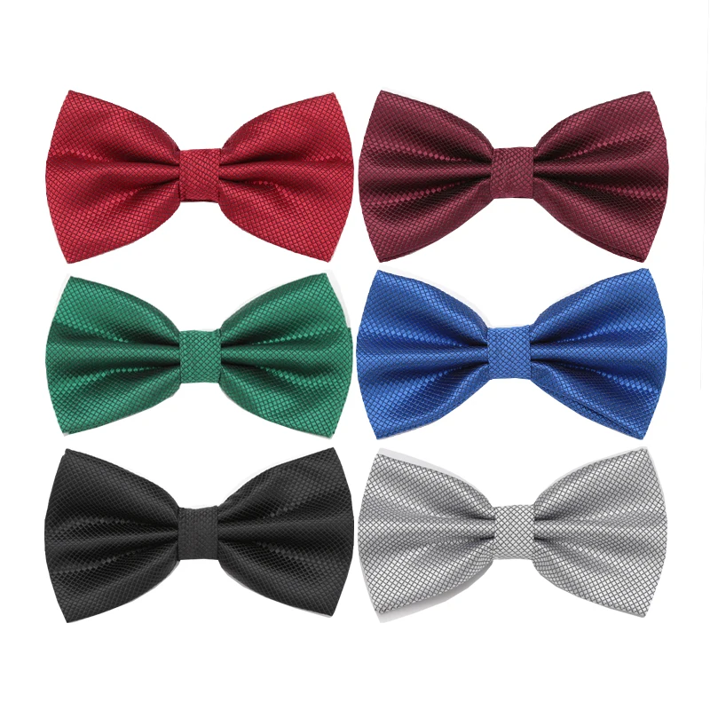 Men Plaid Bowties Groom Mens Solid Fashion Cravat for Men Butterfly Gravata Male Formal Dress Marriage Wedding Party Bow Ties