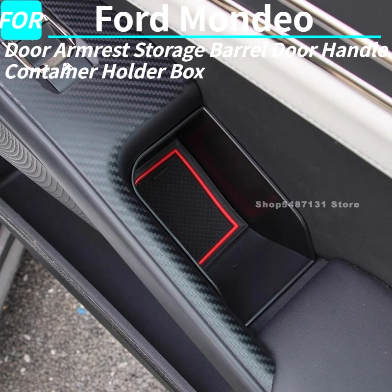 

Дверной подлокотник автомобиля, бочка для хранения, дверная ручка, контейнер-держатель, коробка для Ford Mondeo, аксессуары для интерьера 2024 2025