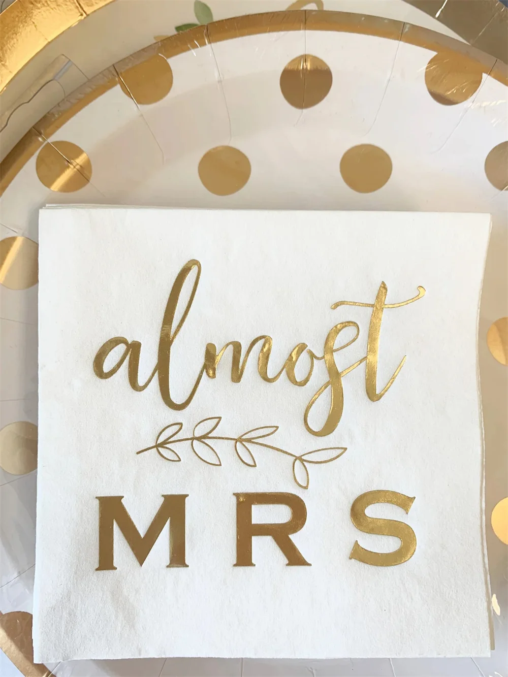 

50PCS Almost Mrs. Bridal Shower Cocktail Napkins