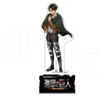 Anime Hanji Zoe Mikasa Ackerman Levi Eren Yeager Acrylic Stand Doll Game Figure Model Plate Cosplay Toy for Gift