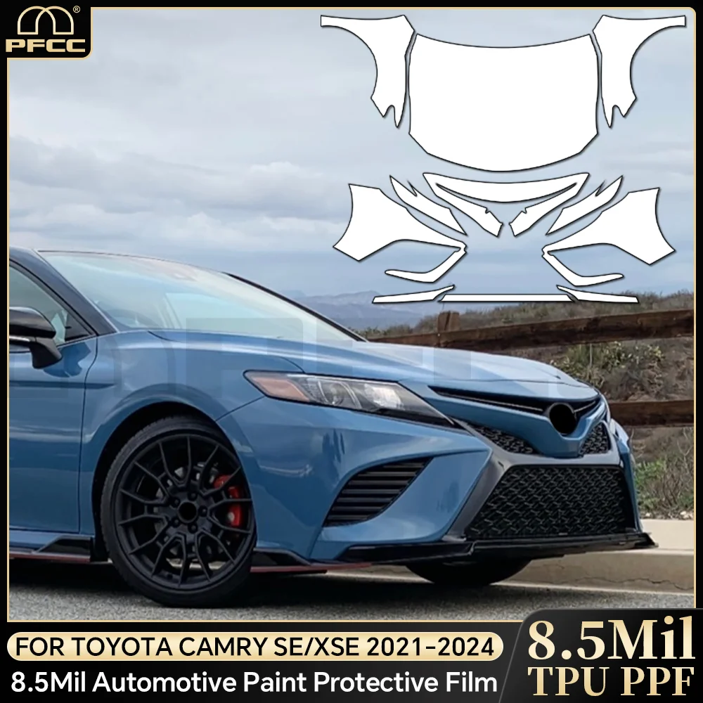 

For Toyota Camry SE XSE 2021-2024 TPU Bumper Scratch-Resistant Self-Healing Paint Protection Film Invisible Pre-cut PPF ﻿Kit