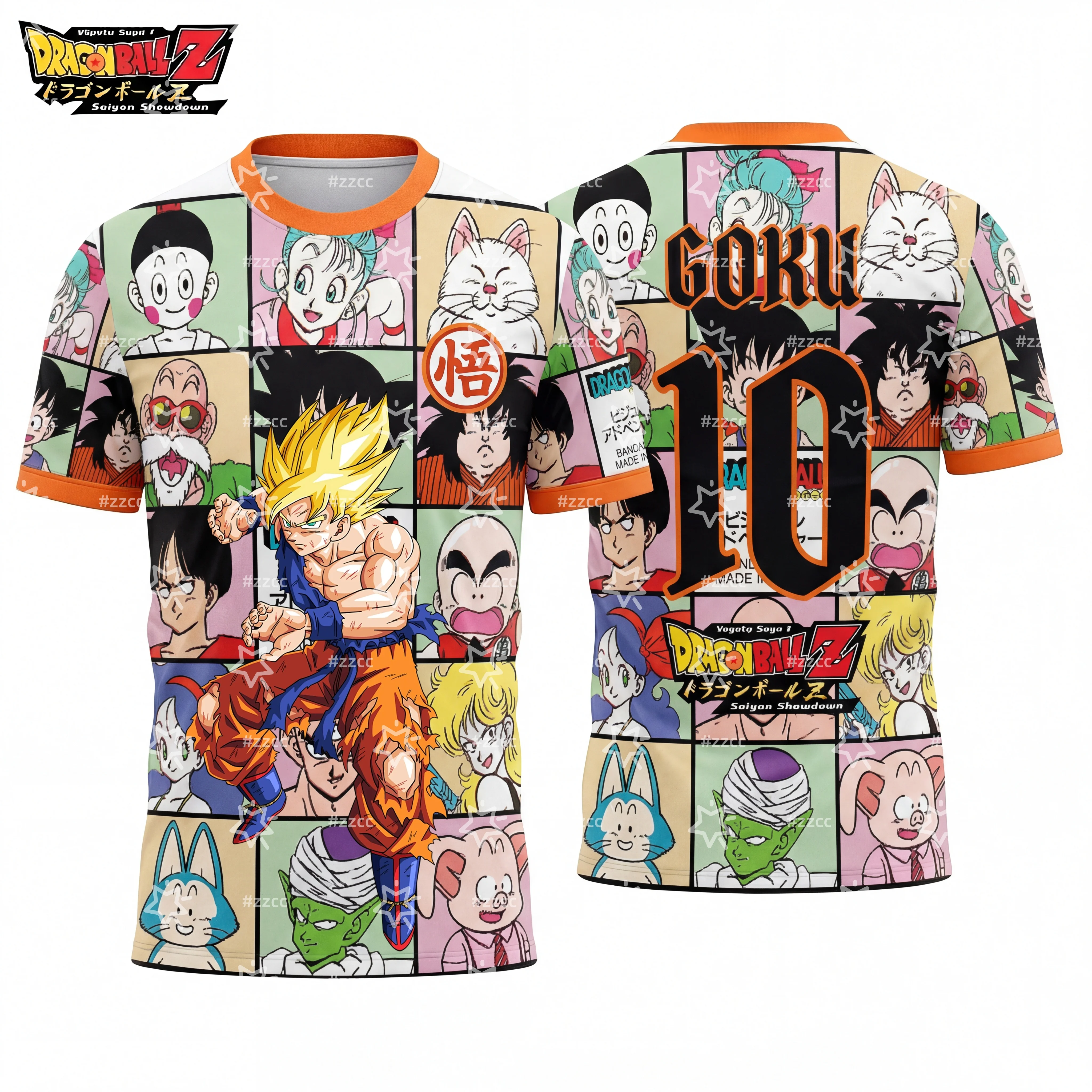 

Dragon Ball Goku Football Jersey Cartoon Graphic T-shirt Spring Sports Dry Quickly Men's T-Shirt Kid's Clothing Tee Y2k Woman