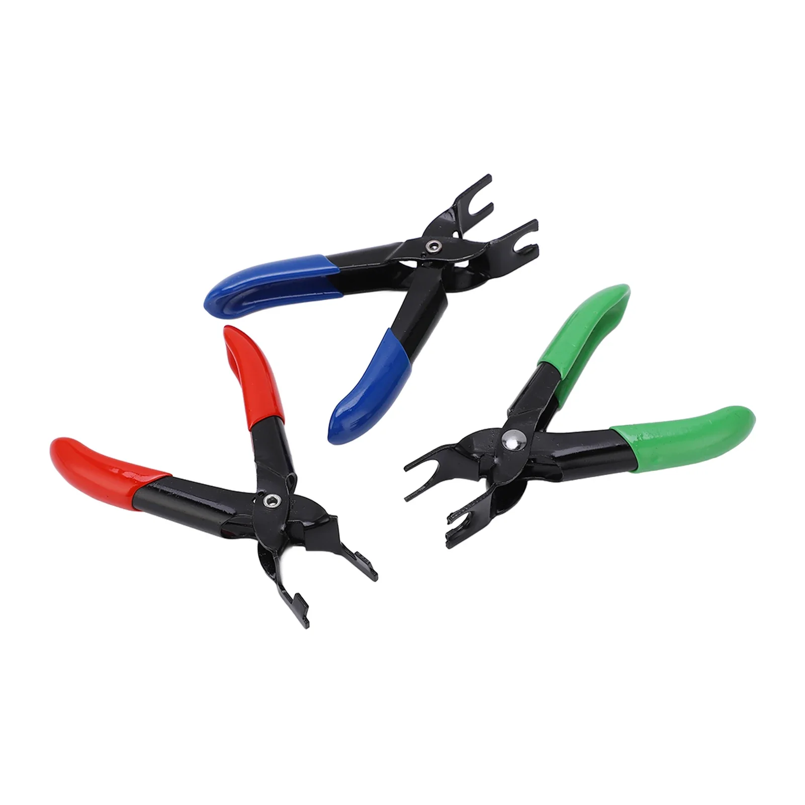 3PCS Fuel Line Disconnect Removal Pliers Set Ergonomic Rubber Coated Handles Universal for Petrol Diesel Car