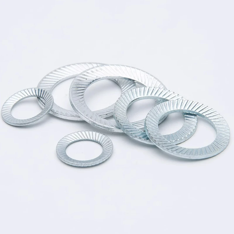 10-400pcs 65 Manganese Steel Disc Spring Serrated Lock Washer Knurled Elastic Gasket M3 M4 M5 M6 M8 M10 M12 M14 M16 M18 M20-M30