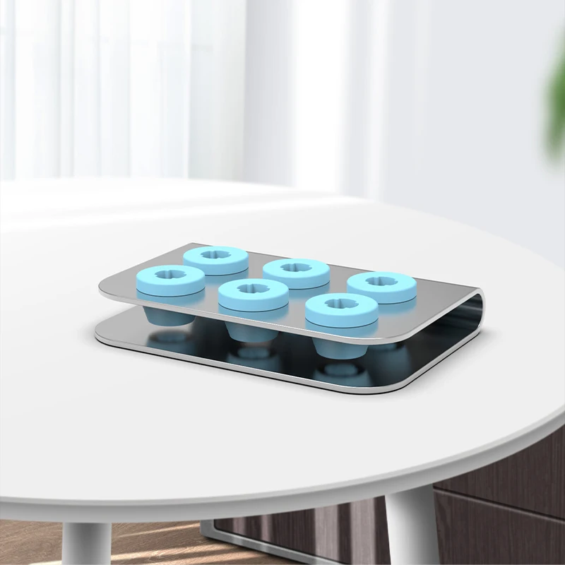 6 Holes Dental Ultrasonic Scaler Tip Holder Autoclavable Stainless Steel Tips Storage Rack for EMS Woodpecker