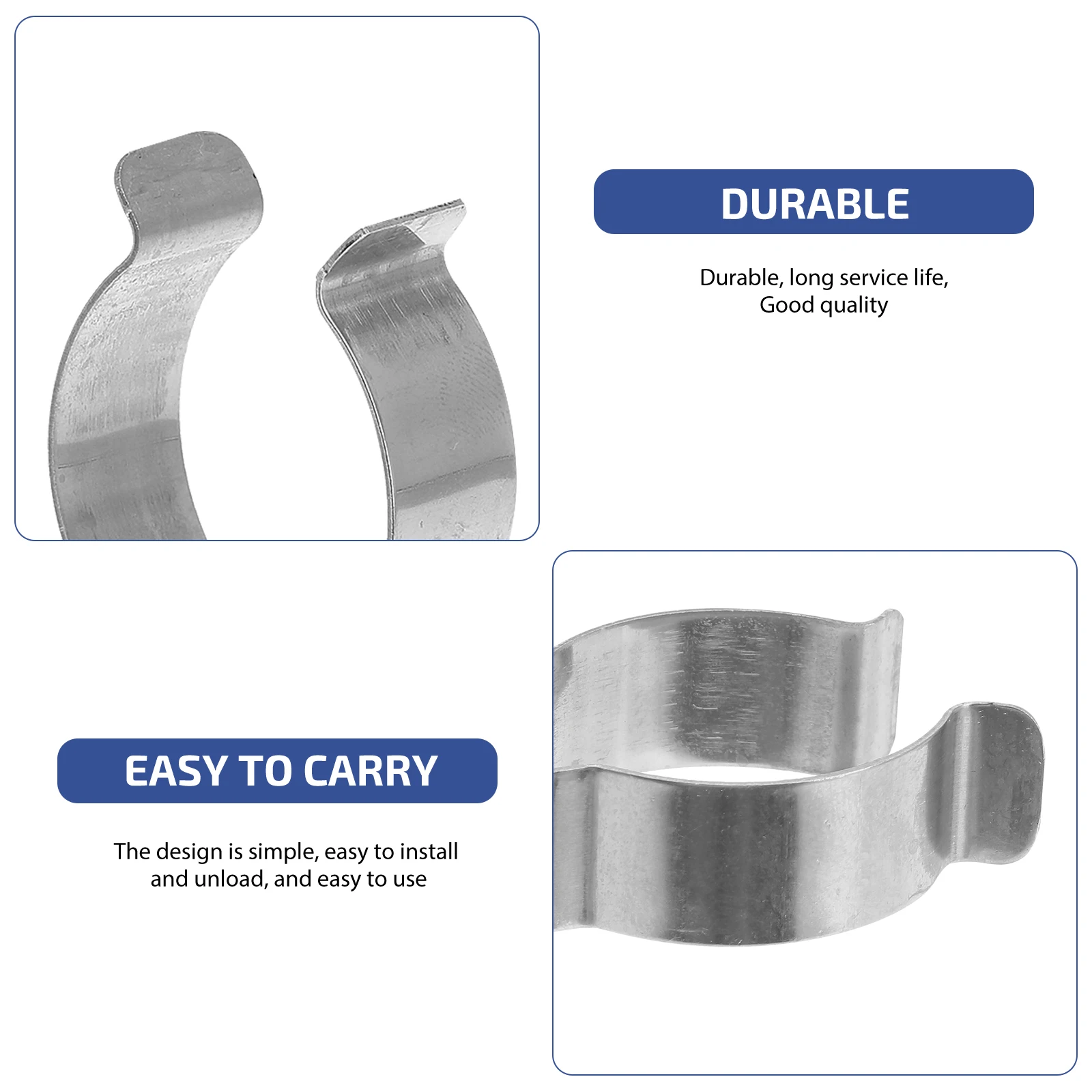 

Lamp Holders Heavy Duty Rust Resistant Clips for Tube Light Silver Stainless Steel Indoor Outdoor Tool Storage ganizer