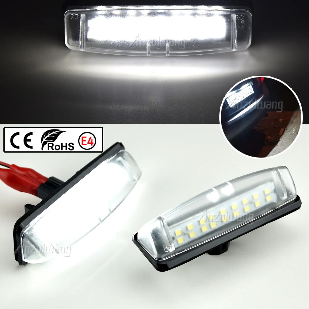 

2 шт. для Toyota Camry 40 V40 XV40 Aurion XV40 Prius Echo Belta Универсальный 12 В светодиодный светильник номерного знака автомобиля, лампочка